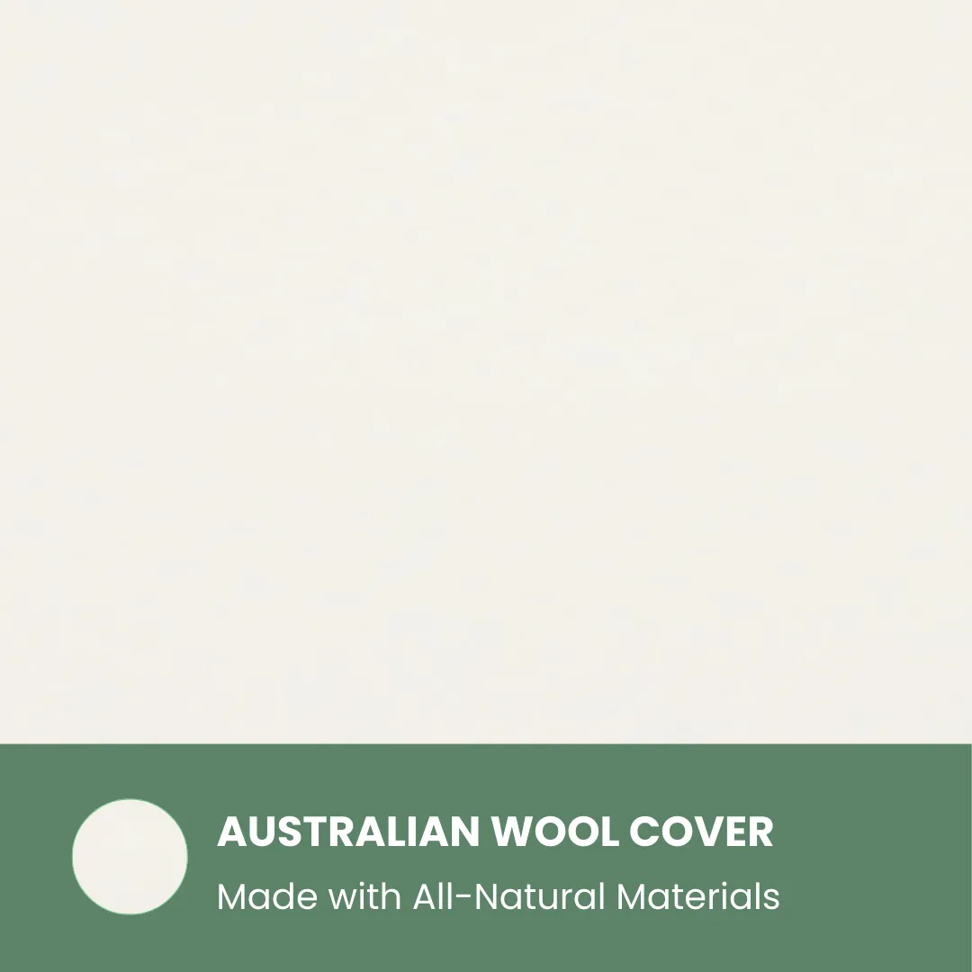 3” Inch Organic Latex Crib Mattress Topper for Baby with Australian Wool Cover [GOLS CERTIFIED]