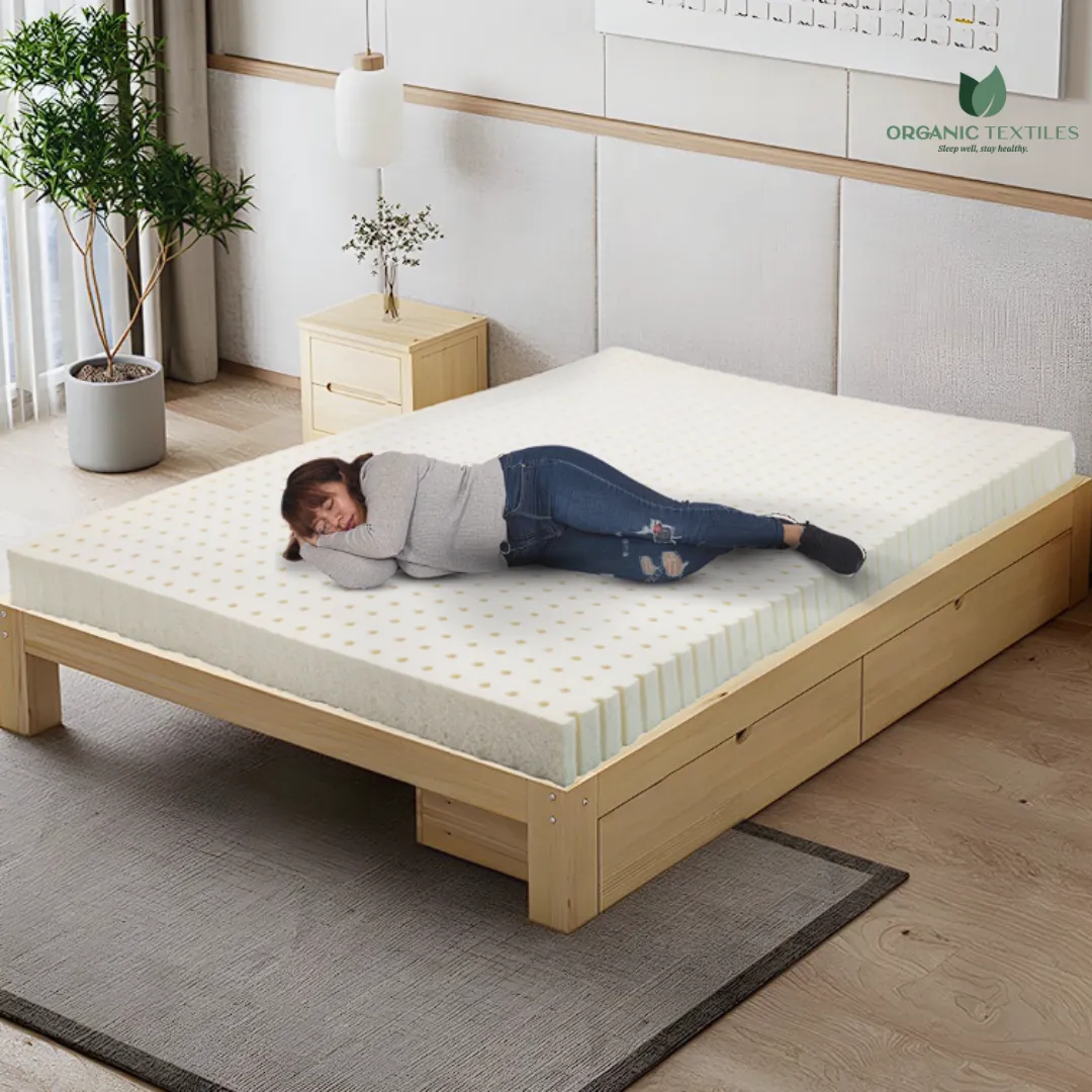 3” Inch Organic Latex Mattress Topper for Back Support [GOLS CERTIFIED]