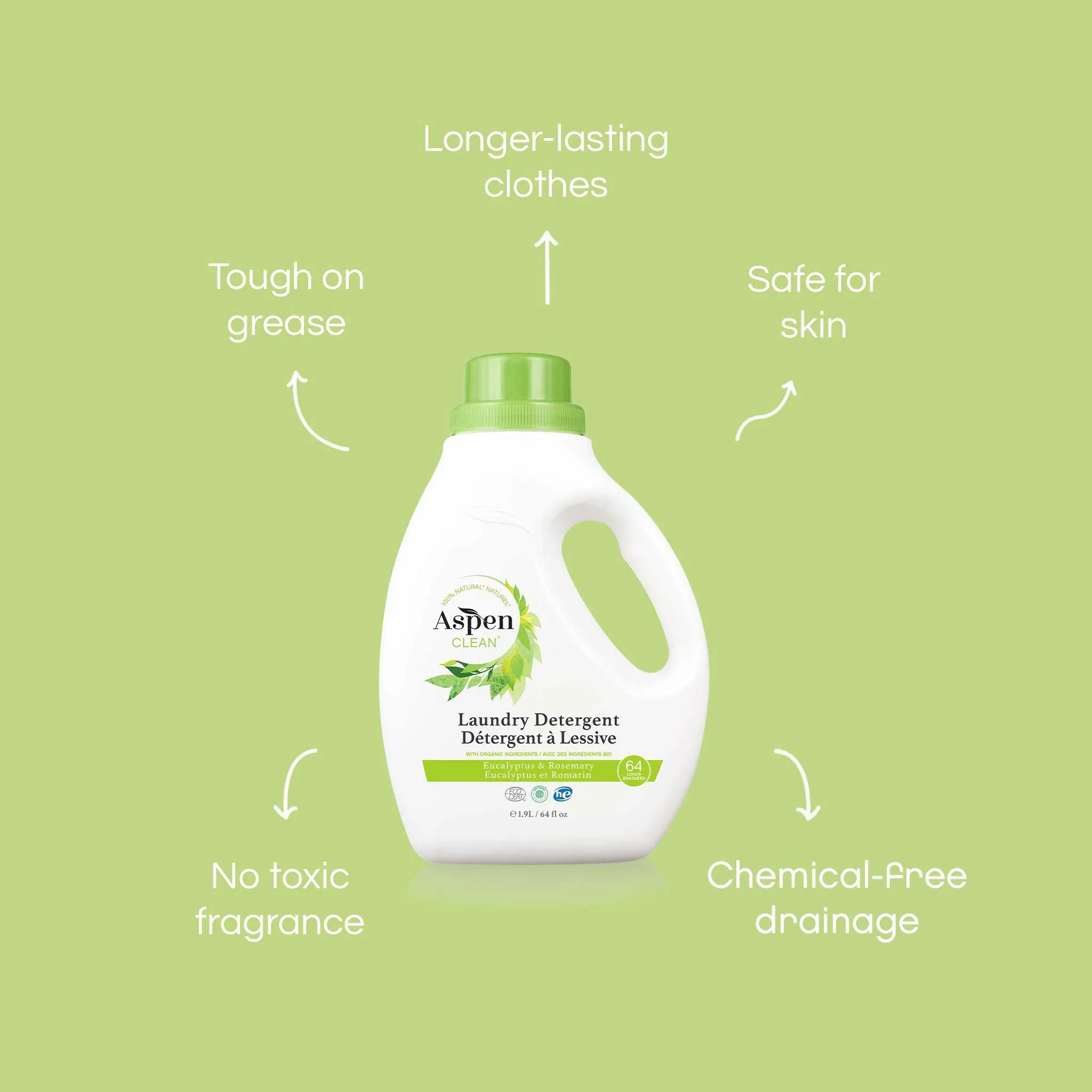 AspenClean Eucalyptus Laundry Detergent Natural