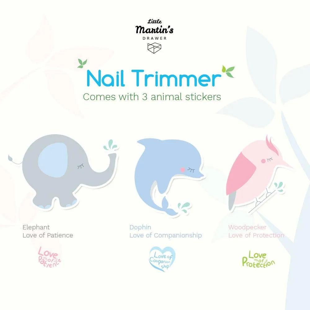 Baby Electric Nail Trimmer with Light - Blue
