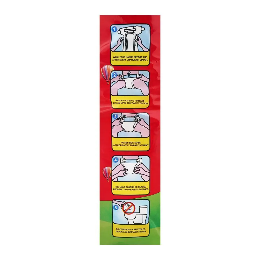 Bona Papa Plus Baby Diapers, Medium, No. 3, 5-10kg, 50-Pack