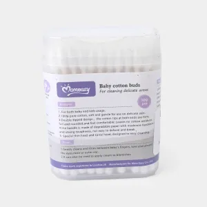 Cotton Buds 100Pcs– Safe & Gentle For Babies & Kids