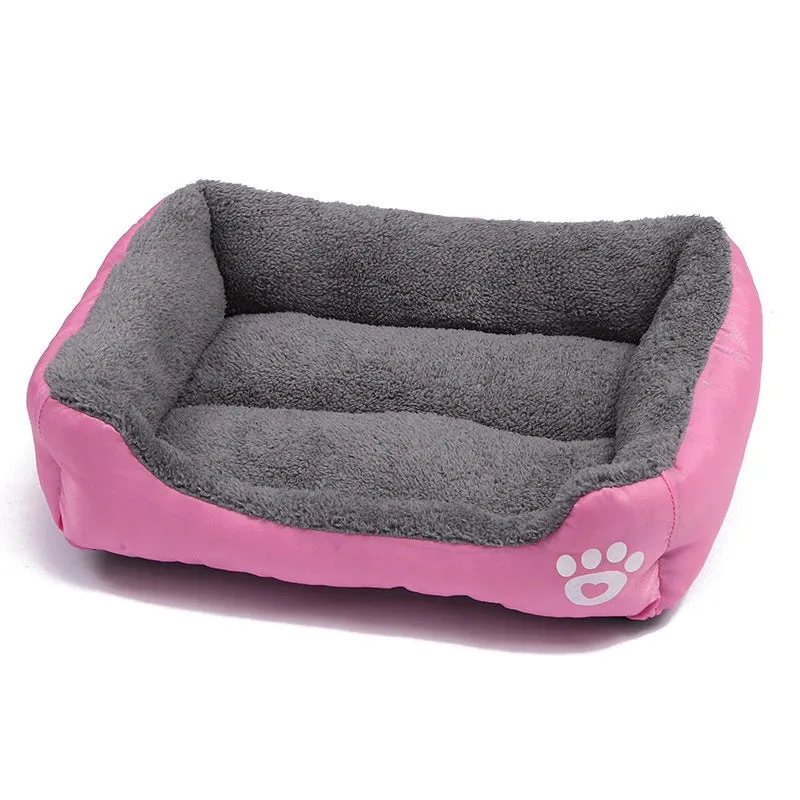 Cozy Square Pet Bed for Cats & Dogs