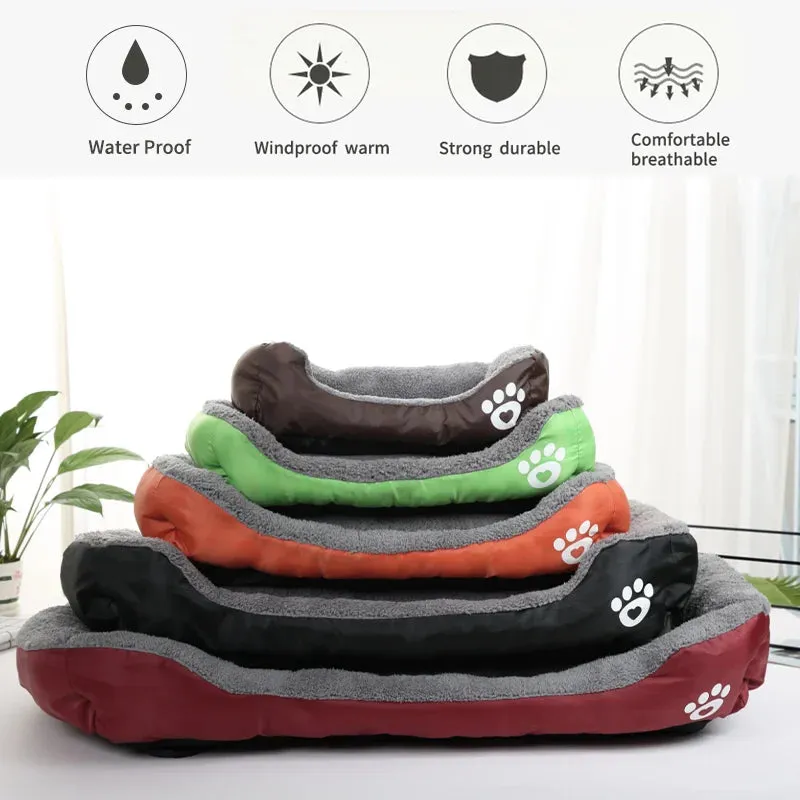 Cozy Square Pet Bed for Cats & Dogs