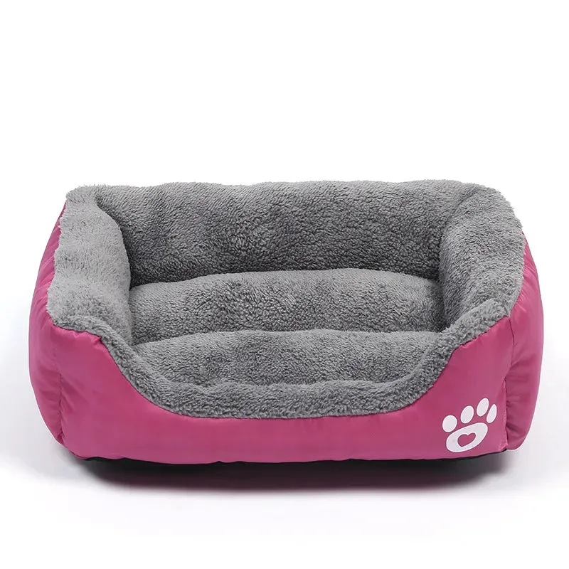 Cozy Square Pet Bed for Cats & Dogs