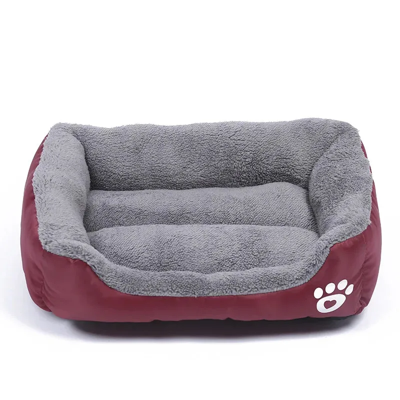 Cozy Square Pet Bed for Cats & Dogs