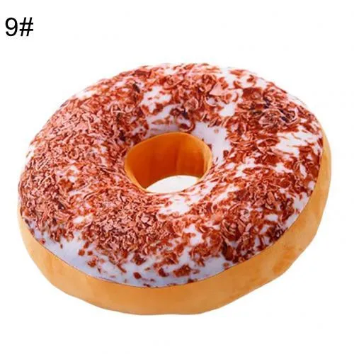 Delightful 12-Piece 3D Donut Plush Pillow Collection for Cozy Comfort