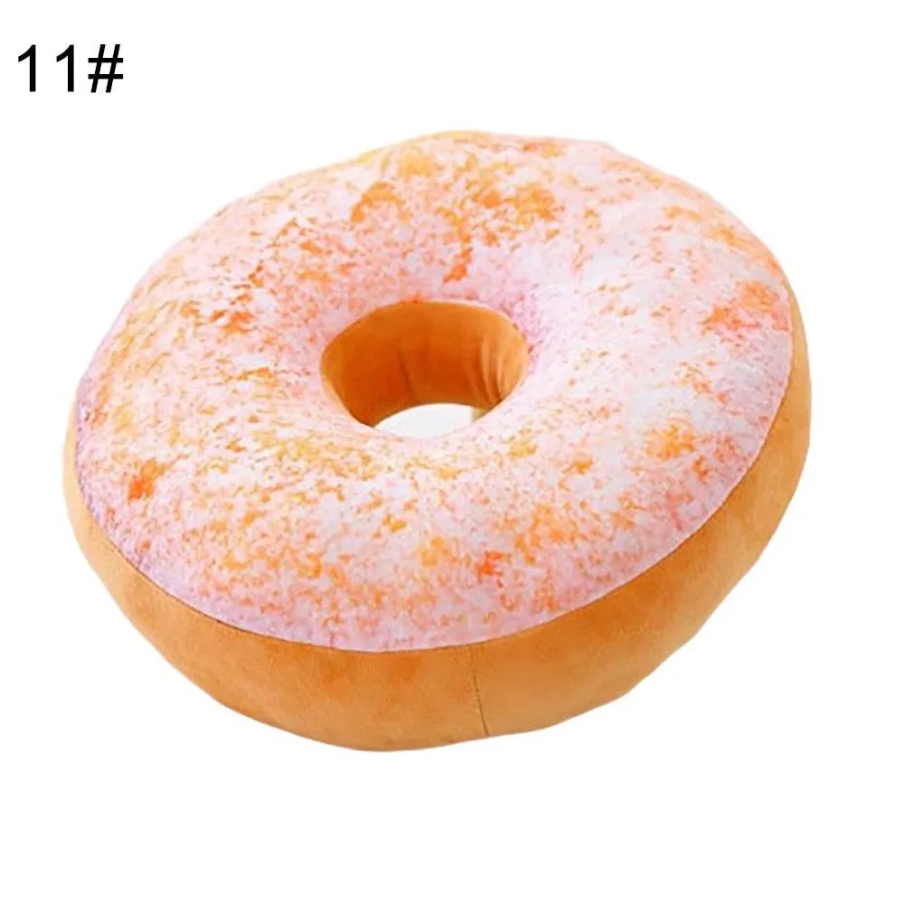 Delightful 12-Piece 3D Donut Plush Pillow Collection for Cozy Comfort