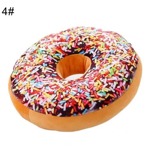 Delightful 12-Piece 3D Donut Plush Pillow Collection for Cozy Comfort