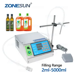 Diaphragm Pump Digital Control Bottle Water Filler Semi-automatic Liquid Vial Desk-top Filling Machine for Juice Beverage Oil Perfume