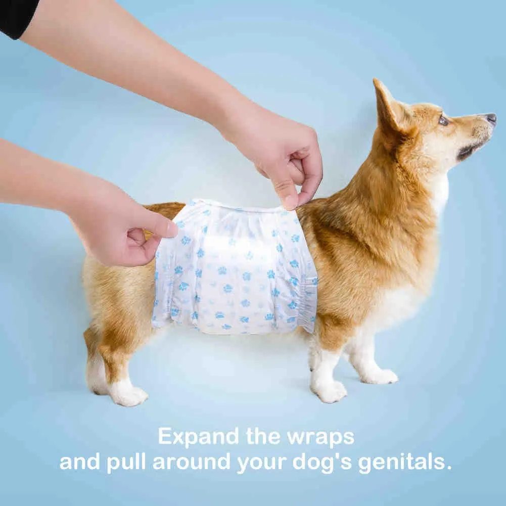 Disposable Male Dog Diapers, 12 Pcs/ Pack