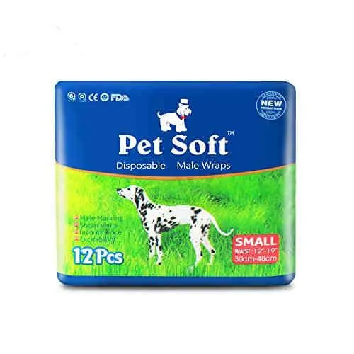 Disposable Male Dog Diapers, 12 Pcs/ Pack