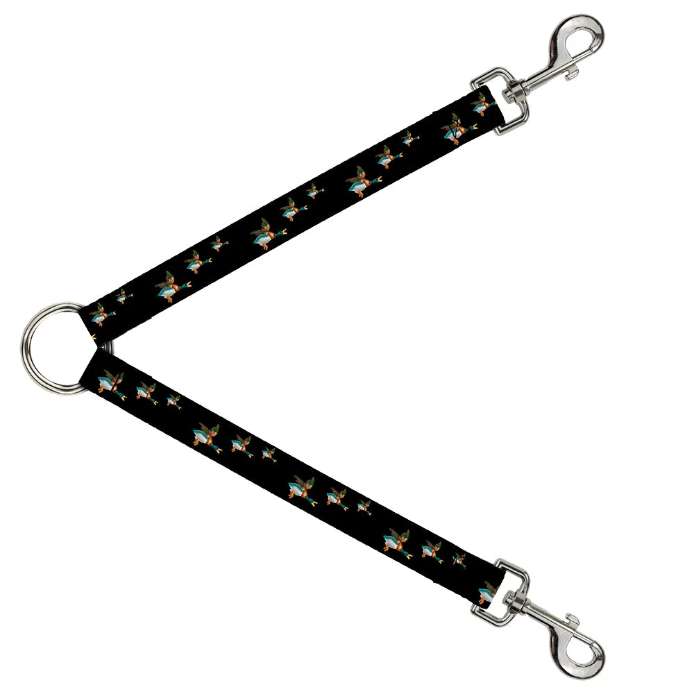 Dog Leash Splitter - Flying Mallards Black