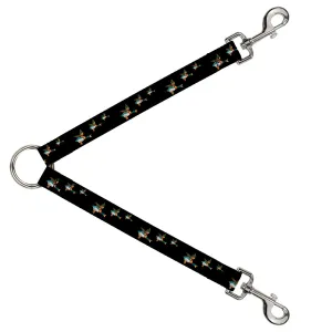 Dog Leash Splitter - Flying Mallards Black