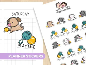 Doggie Playtime! Planner Stickers