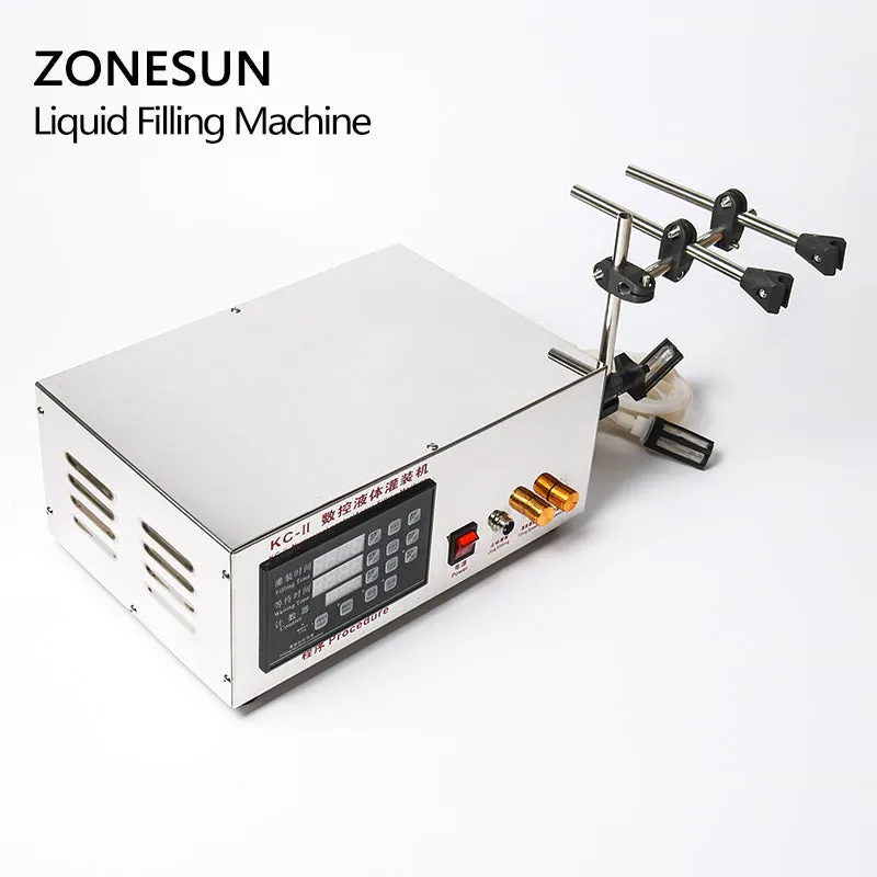 Double Heads Water Juice Bottle Microcomputer Automatic Liquid Filling Machine 3.5L