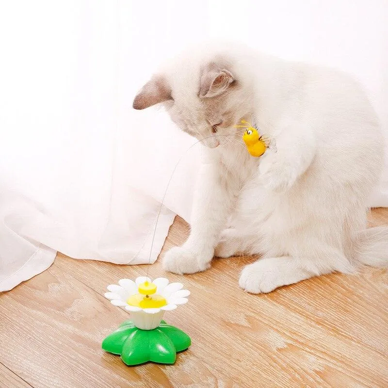Electric Interactive Flying Insect Toy for Cats - Engaging Fun with Realistic Movements