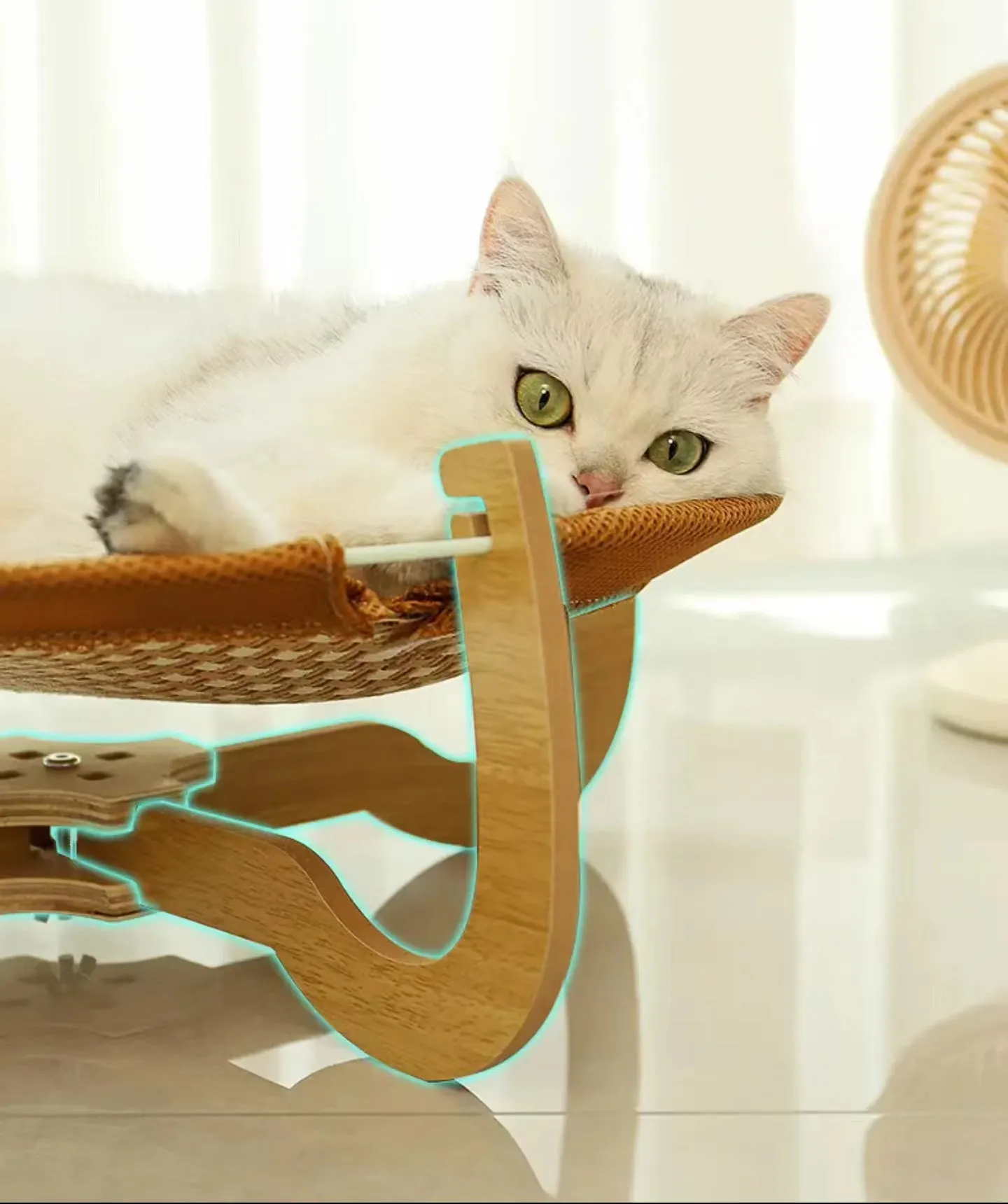 Elevated cat Bed ,Indoor Raised Cooling Cats Bed for Small and Medium Cats