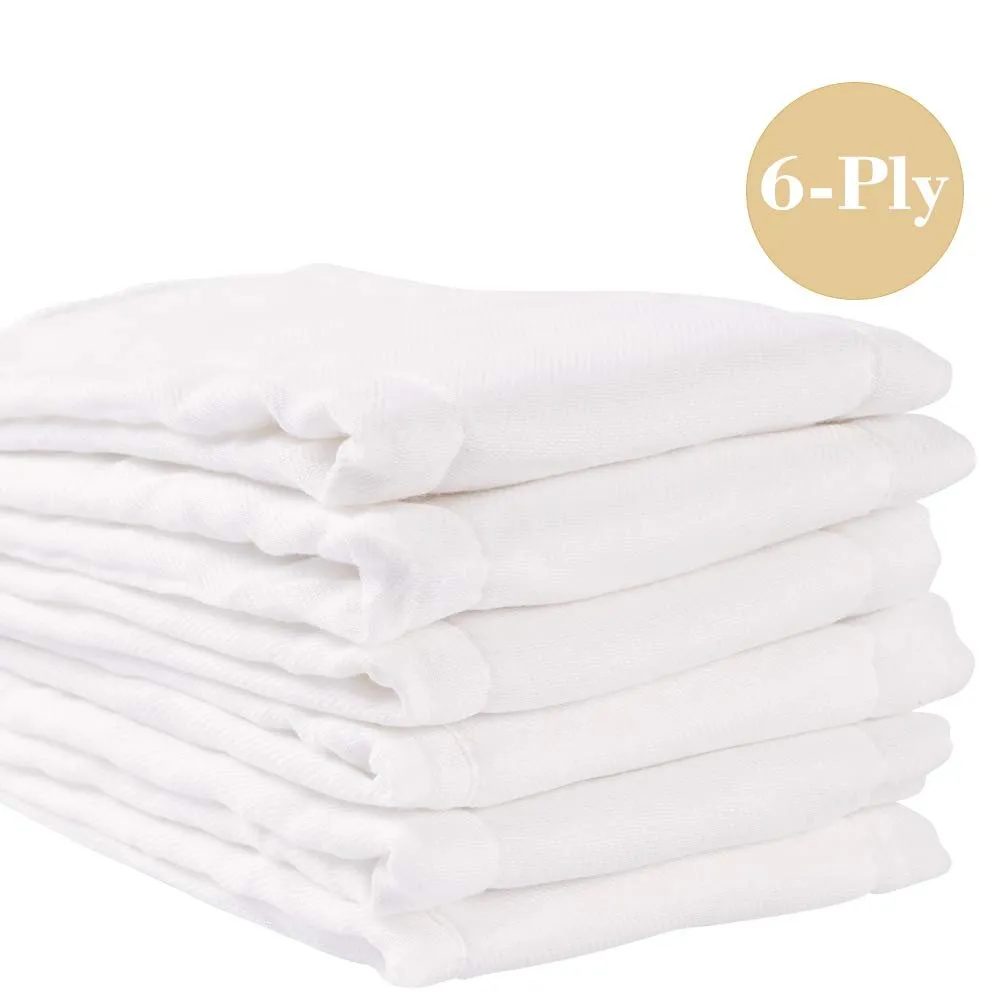 Fasoar: 100% Unbleached Premium Cotton Pre-Fold Baby Cloth Diapers