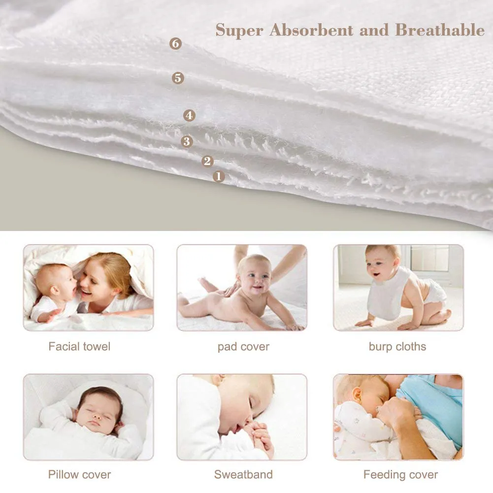 Fasoar: 100% Unbleached Premium Cotton Pre-Fold Baby Cloth Diapers