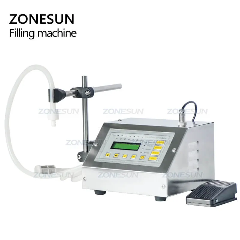 GFK-160A Semi-automatic Electric Small Bottle Water Filler Edible Oil Juice Wine Soybean Milk Beverage Filling Machine