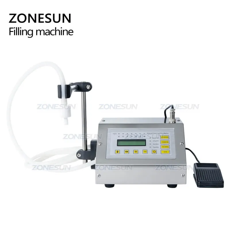 GFK-160A Semi-automatic Electric Small Bottle Water Filler Edible Oil Juice Wine Soybean Milk Beverage Filling Machine