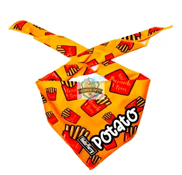 Hello Furry French Fries Cooling Dog Cat Bandana