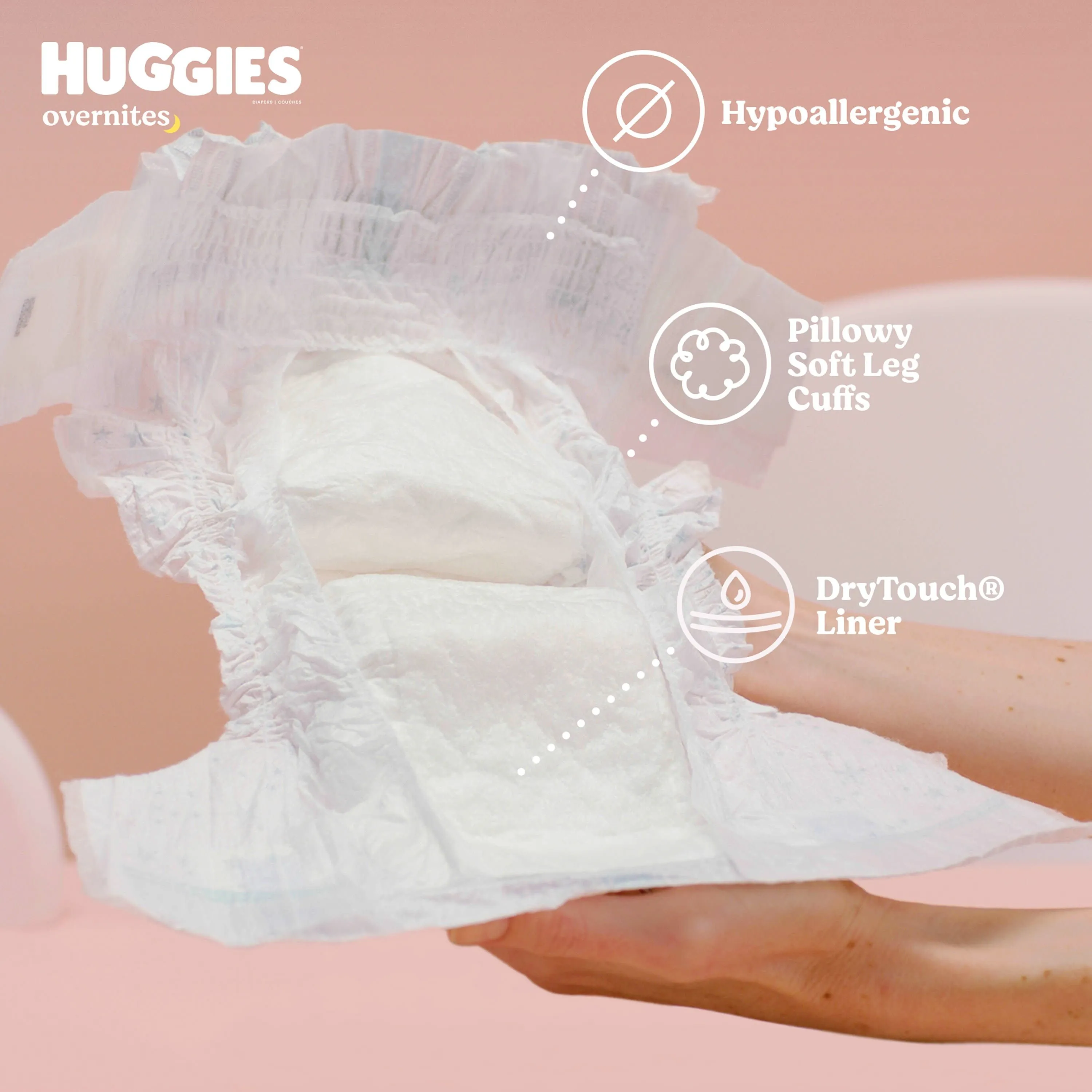Huggies Overnites Nighttime Diapers, Size 3, 132 Ct (Select for More Options)