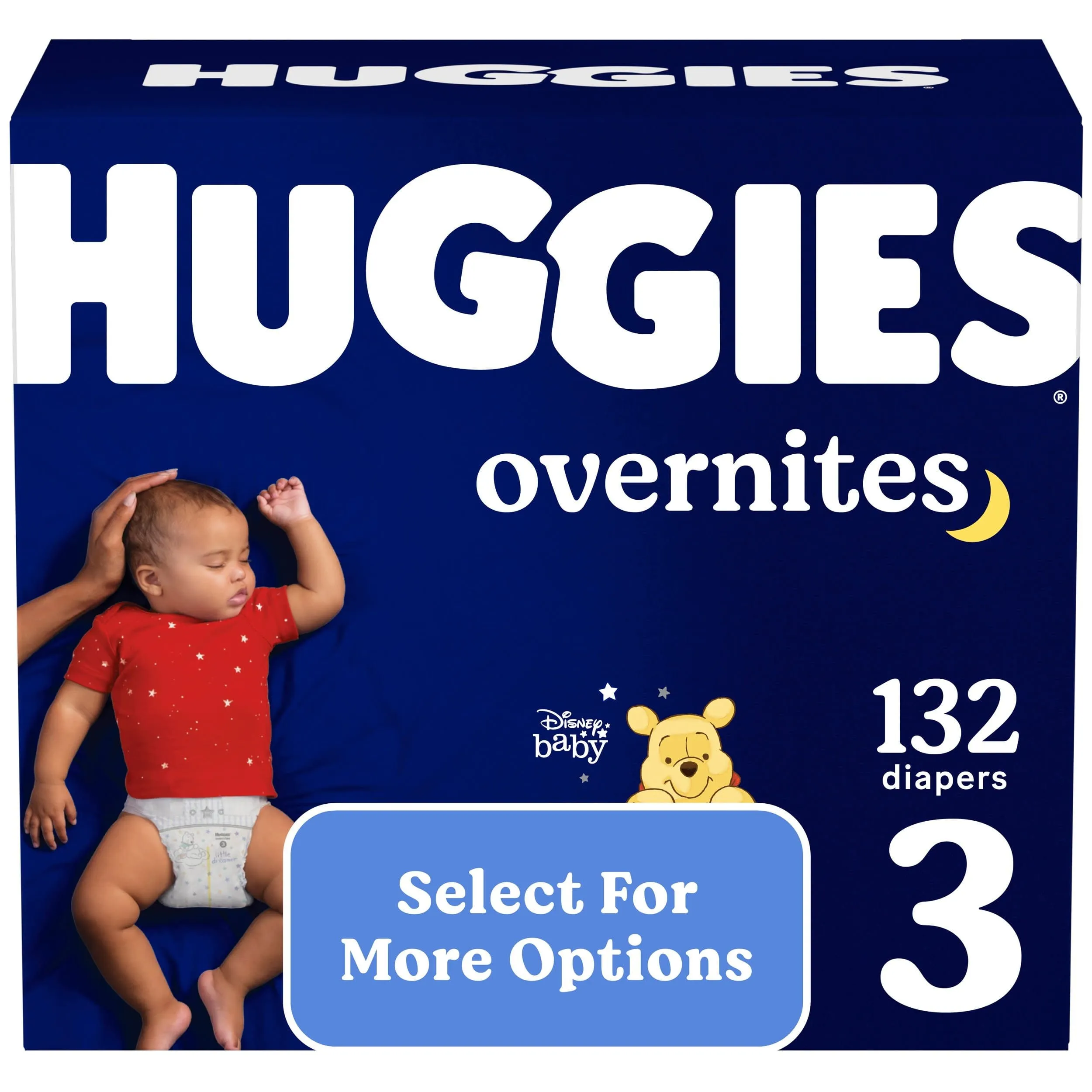 Huggies Overnites Nighttime Diapers, Size 3, 132 Ct (Select for More Options)
