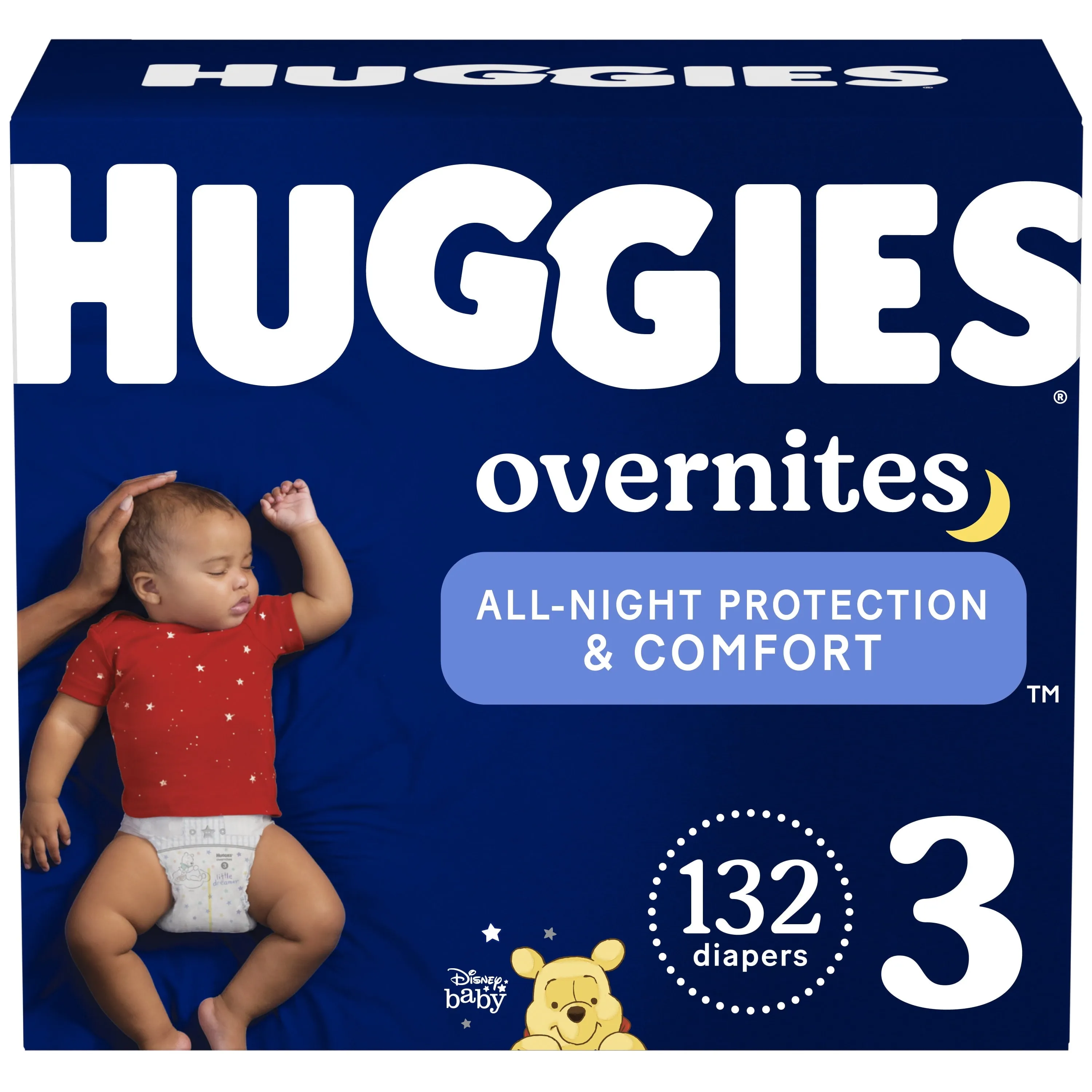 Huggies Overnites Nighttime Diapers, Size 3, 132 Ct (Select for More Options)