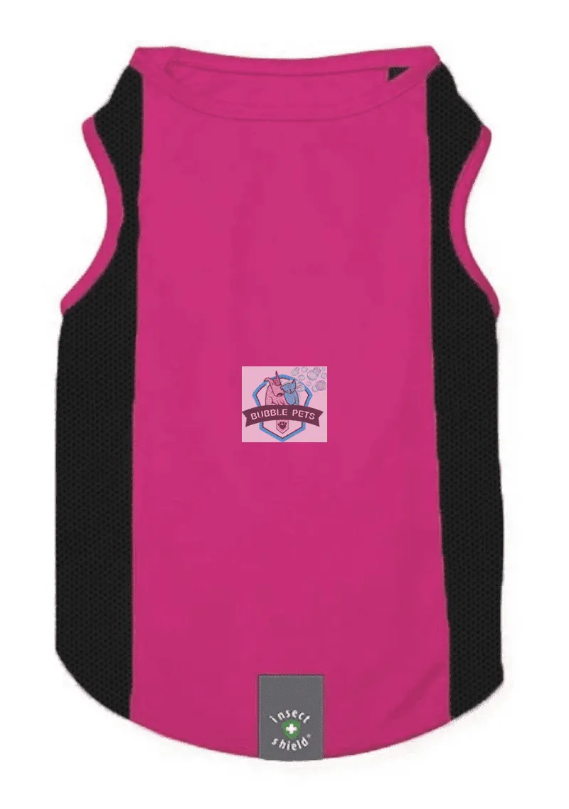 Insect Shield Flea & Tick Cooling Tank For Dogs (Fuchsia)