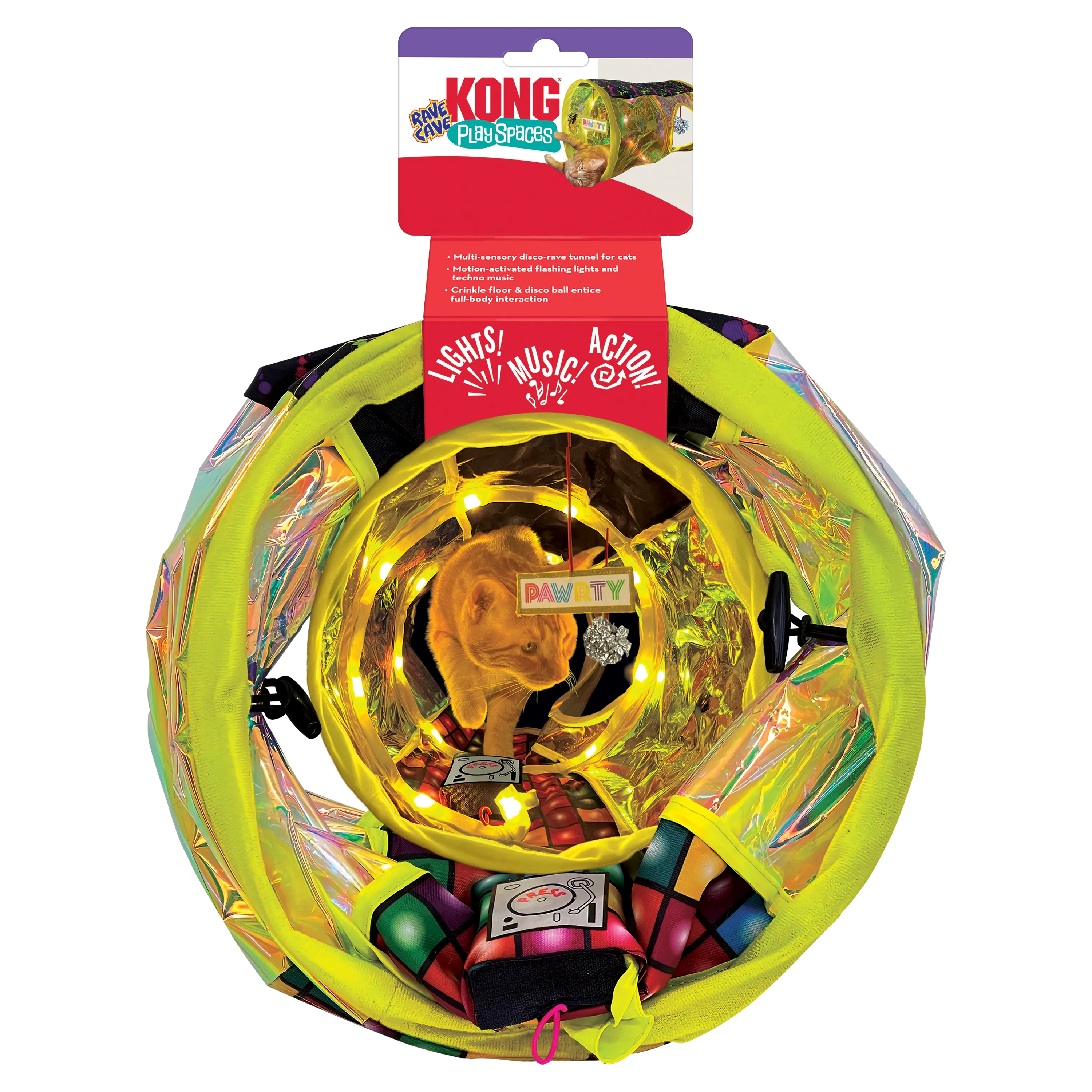 KONG Play Spaces Rave Cave Cat Toy (All Sizes)