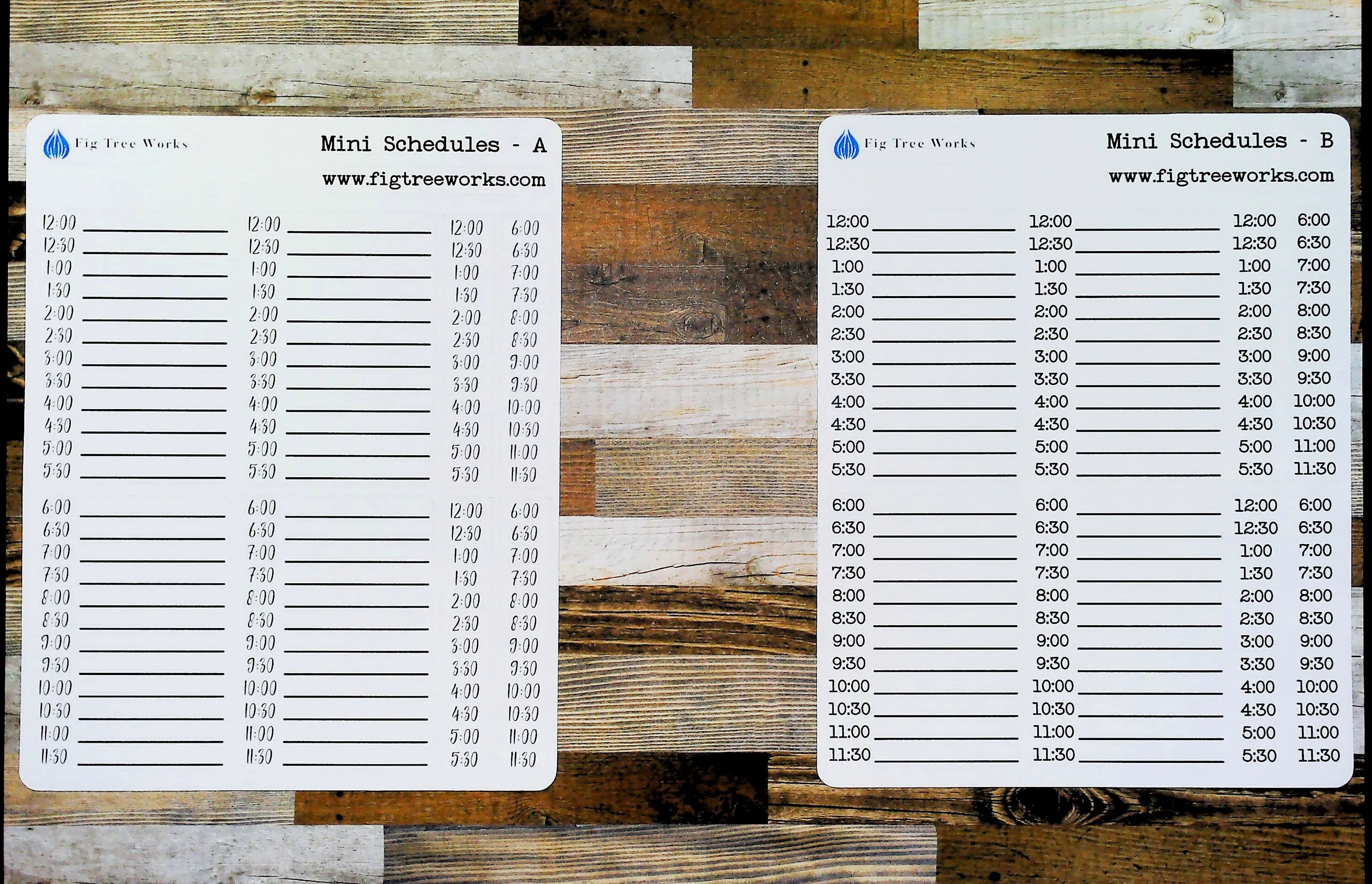 Mini Schedules Planner Stickers | Vertical Schedule | Planner and Journal Stickers | Matte Finish | Style A