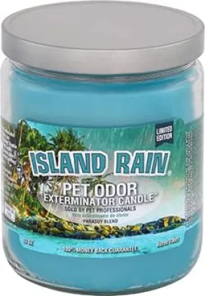 Pet Odor Exterminator Candle, Island Rain, 13 oz