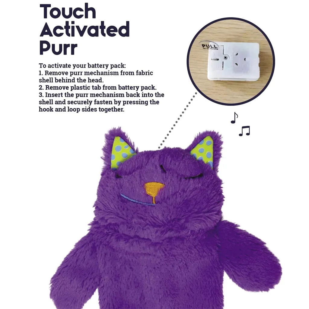 Petstages Purr Pillow Kitty Plush Cat Toy, Violet