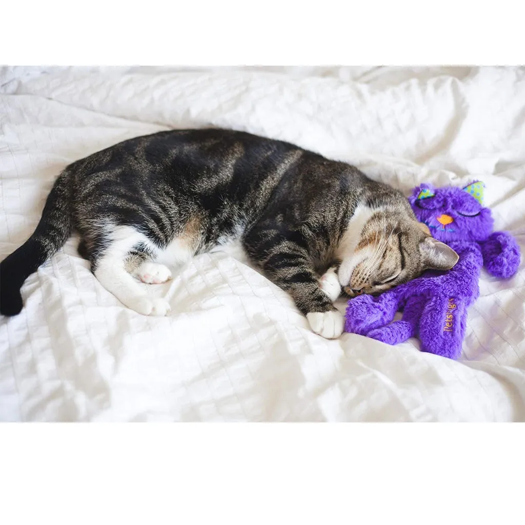 Petstages Purr Pillow Kitty Plush Cat Toy, Violet