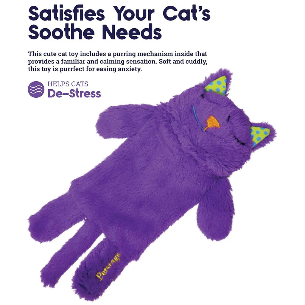 Petstages Purr Pillow Kitty Plush Cat Toy, Violet