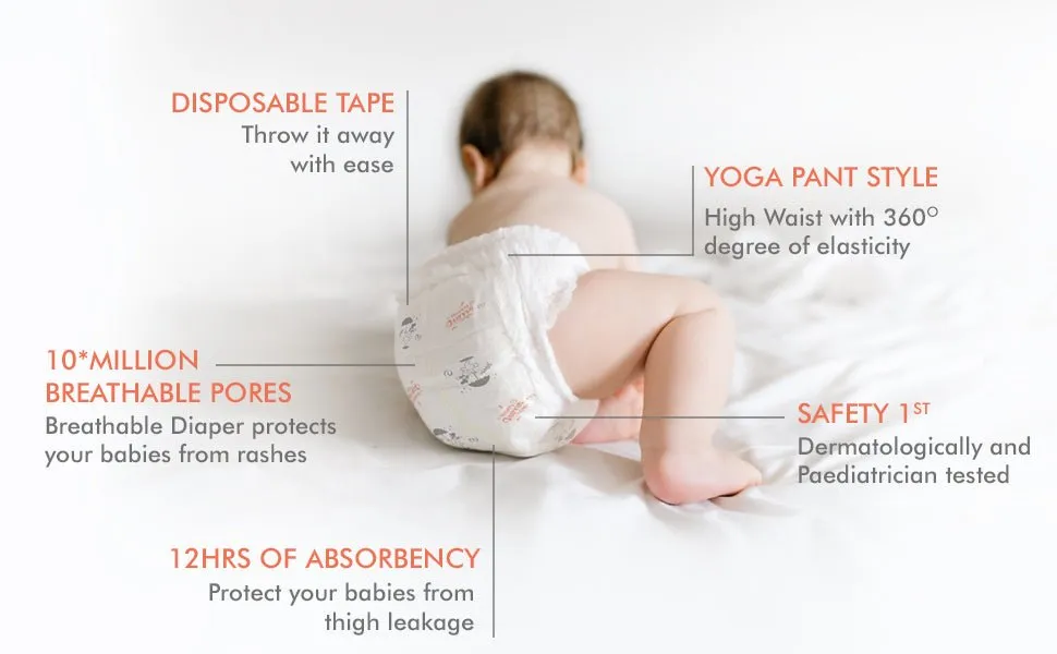 R for Rabbit Feather Diaper Pants- S (5-9 kg)