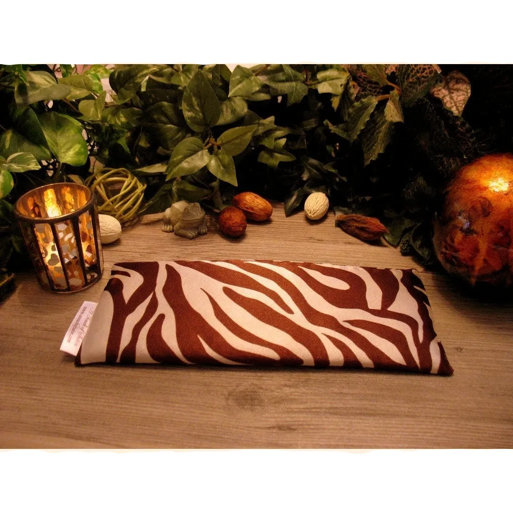 Self-Care Gift is a Soothing, Cooling Zebra Print Eye Pillow,