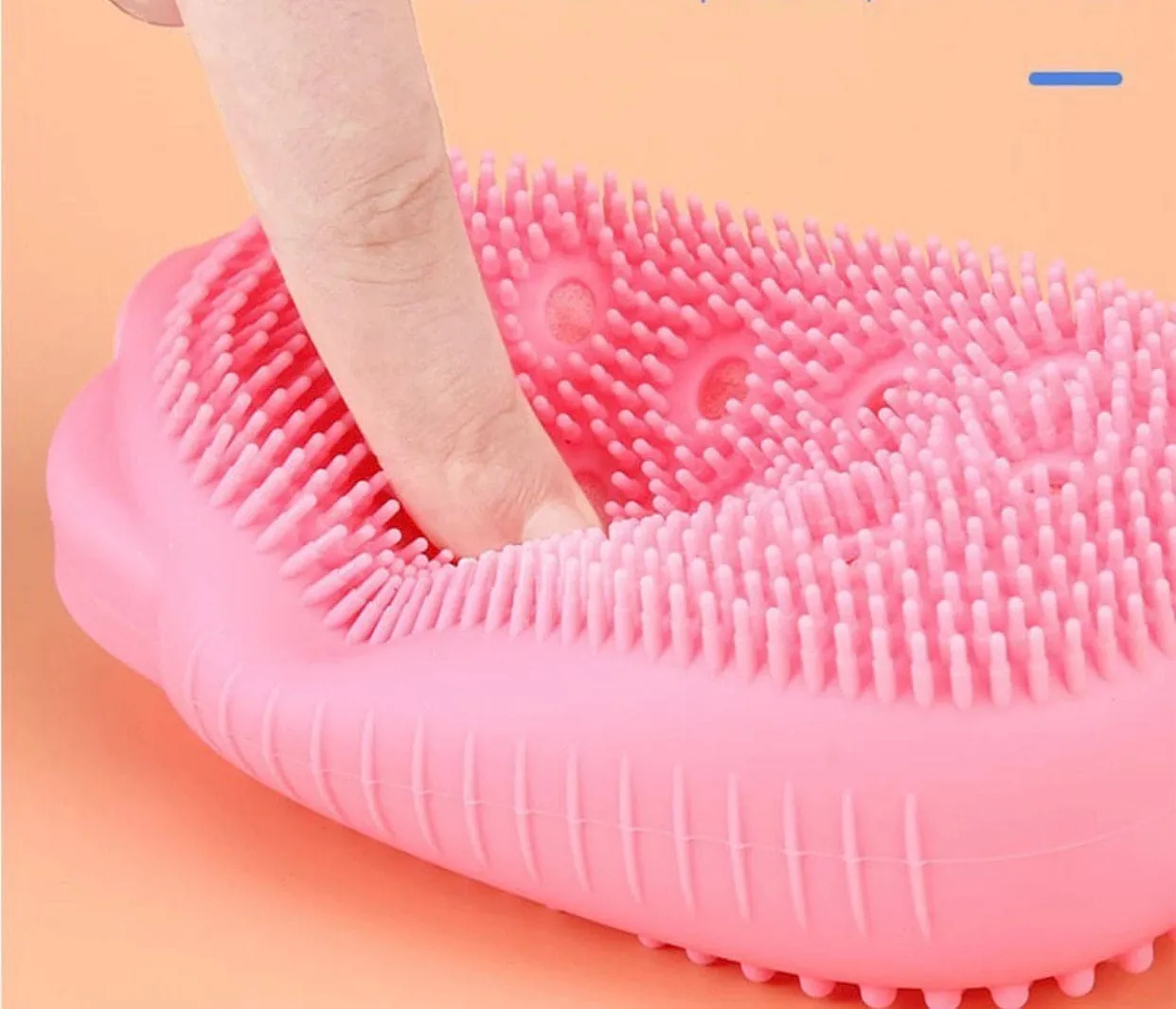Silicone Bubble Bath Brush, Double Sided Soft Deep Cleaning Bubble Brush, Fast Foaming Full Body Spa Baby Showar Brush