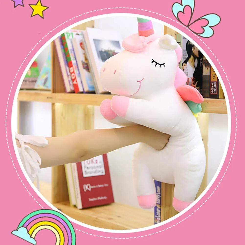 TOYMYTOY Unicorn Plush Toy Stuffed Animal Pillow Cushion Soft Toys for Baby Kids 30cm (Pink)