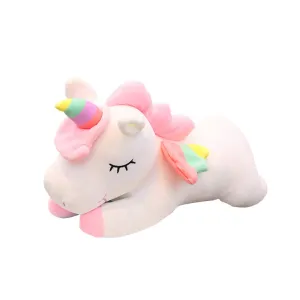 TOYMYTOY Unicorn Plush Toy Stuffed Animal Pillow Cushion Soft Toys for Baby Kids 30cm (Pink)