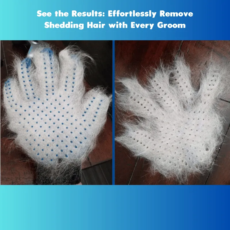 Upgraded Pet Grooming Gloves with Enhanced Silicone Tips