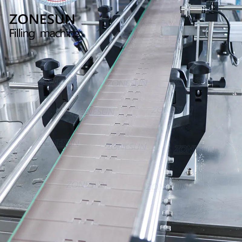 ZONESUN 8 Nozzle Automatic Paste Filling Machine For Honey Sauce Cream