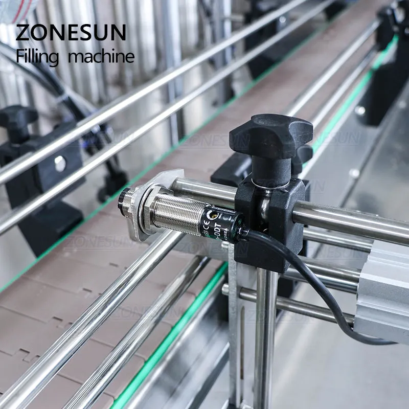 ZONESUN 8 Nozzle Automatic Paste Filling Machine For Honey Sauce Cream