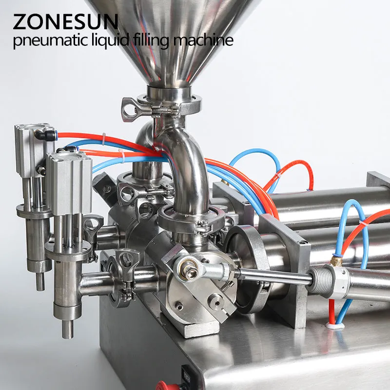ZONESUN Automatic Liquid Filling Machine Hopper Cream Shampoo Lotion Oil Honey Food Paste