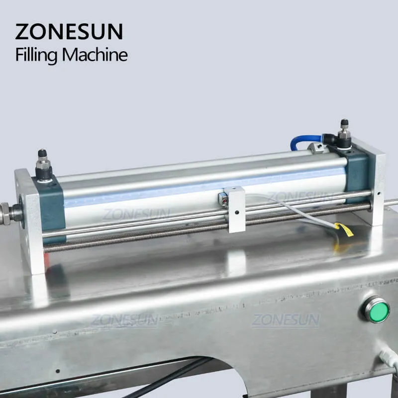 ZONESUN Automatic Paste Filling Machine With Conveyor For Honey Sauce Cream Lotion