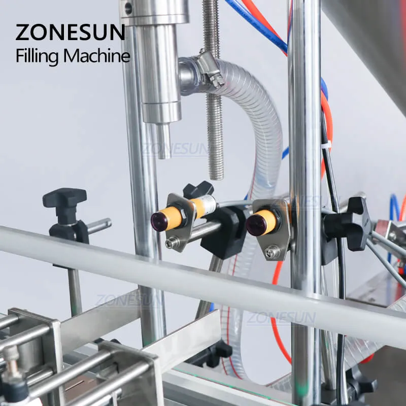 ZONESUN Automatic Paste Filling Machine With Conveyor For Honey Sauce Cream Lotion