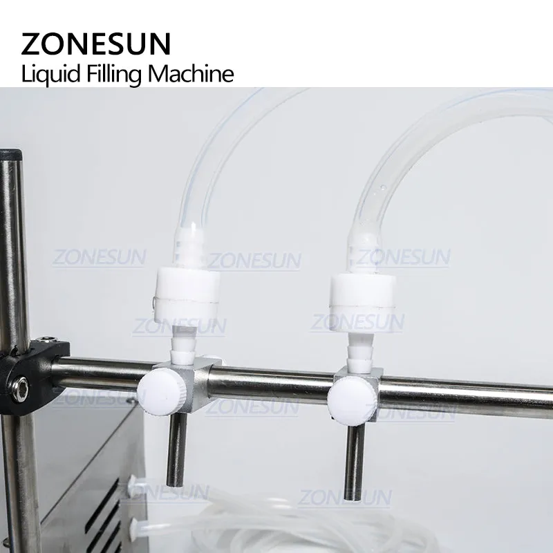ZONESUN Double Nozzles Liquid Filling Machine For Perfume Water Beverage
