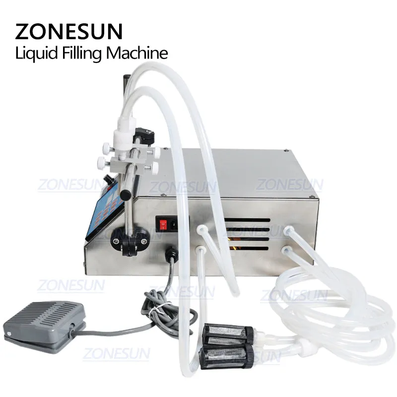 ZONESUN Double Nozzles Liquid Filling Machine For Perfume Water Beverage